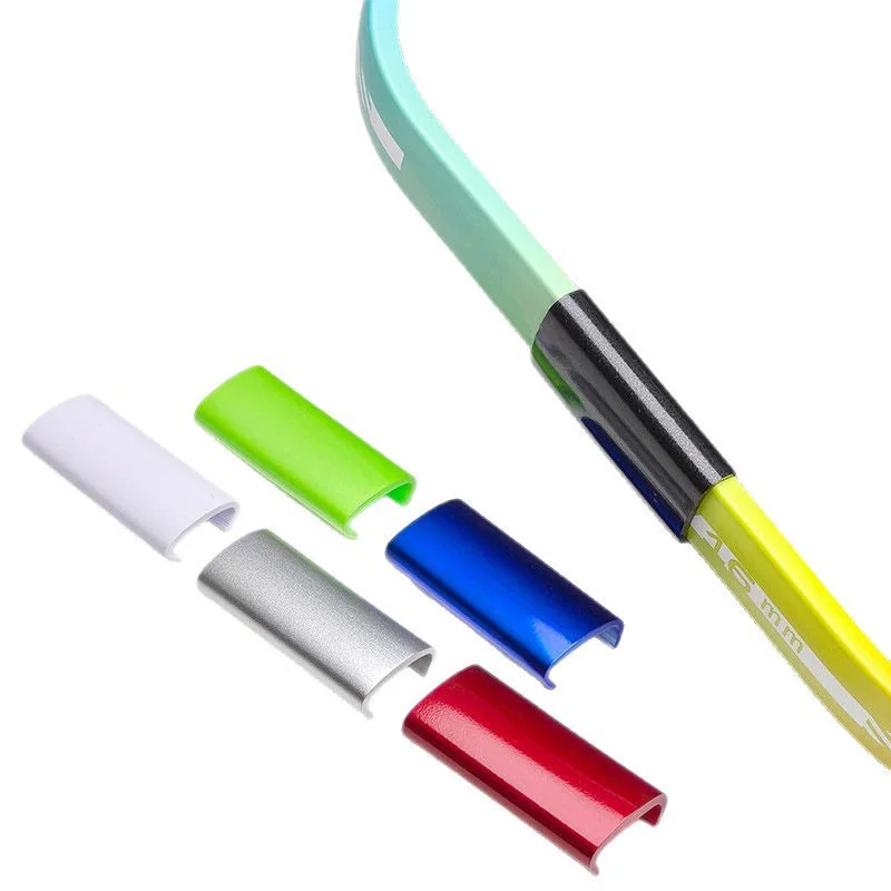 TPU pickleball paddle edge clip installed on paddle edge