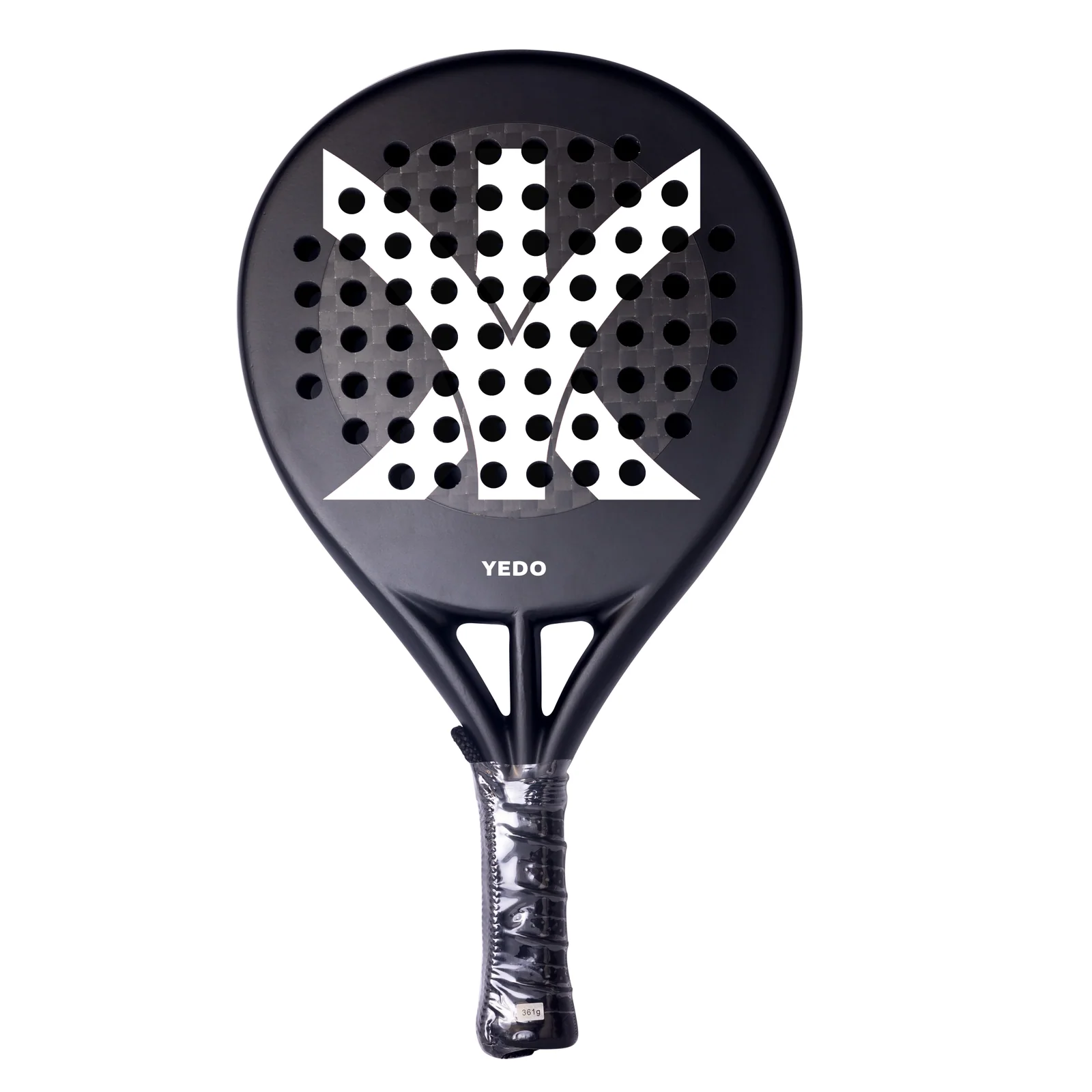 3K weave carbon fiber padel racket YD-JP101 front view