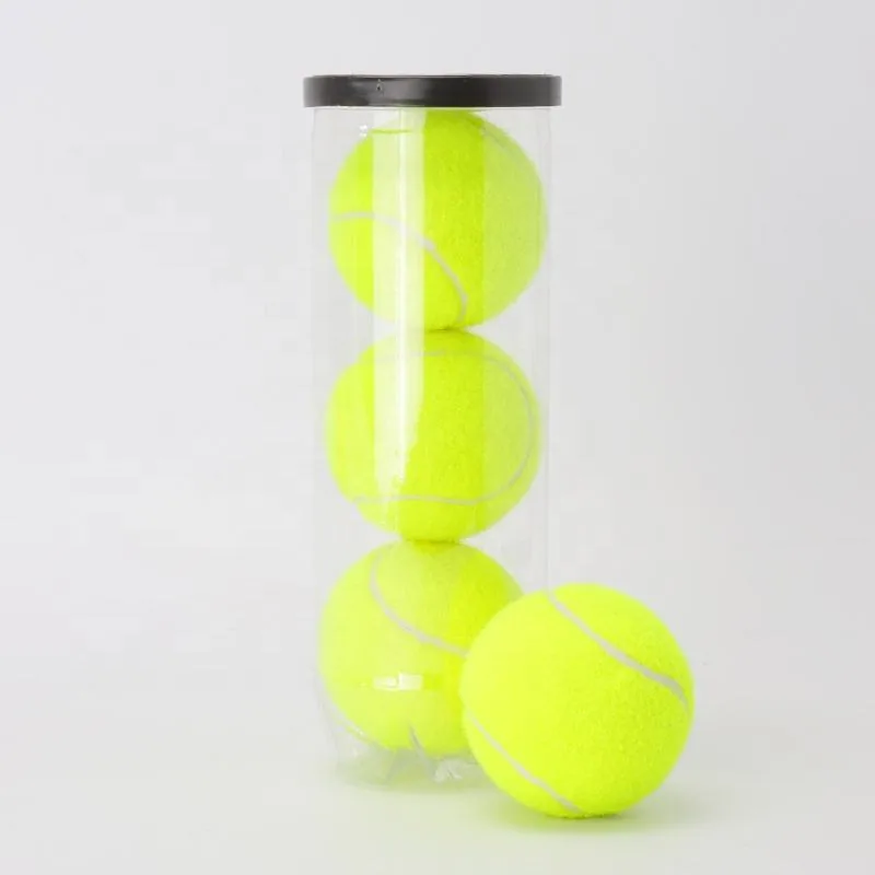 Yellow padel balls B-01 with tube packaging