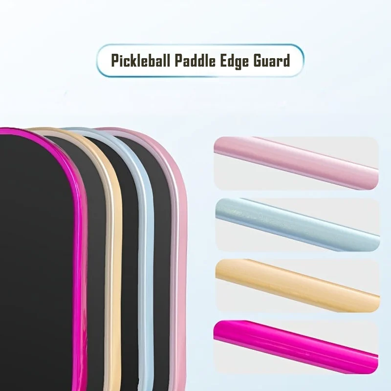 Pickleball paddle edge guards in multiple colors